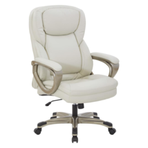 Exec Bonded Lthr Office Chair, Cream / Cocoa - $241.99