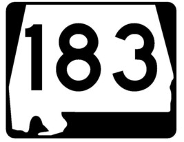 Alabama State Route 183 Sticker R4582 Highway Sign Road Sign Decal - $1.45+