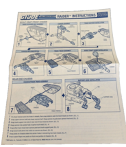 G.I. Joe Raider 1989 Instructions / Blue Prints No Toy - £6.52 GBP