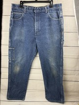 Bulwark FR Carpenter Jeans Mens 38x30 Blue Denim Straight  Flame Resistant Work - £18.22 GBP
