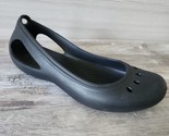 Crocs Womens Kadee Ballet Flats Black Comfort Casual Beach Travel Shoes ... - $17.71