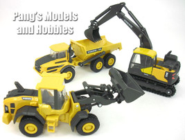 3 Piece Set of 5 Inch Volvo Construction Set Scale Diecast &amp; Plastic Models - £28.81 GBP