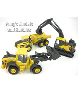 3 Piece Set of 5 Inch Volvo Construction Set Scale Diecast &amp; Plastic Models - $49.67 CAD