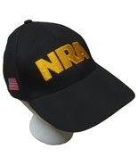 NRA Membership Black Gold Hat Cap American Flag Adjustable USA Freedom  - $6.76