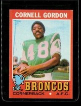 Vintage 1971 Topps Tcg Football Trading Card #256 Cornell Gordon Denver Broncos - £7.71 GBP
