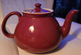 Vintage Hall Teapot with Lid Maroon Burgandy English Tea Party Collectib... - €22,73 EUR