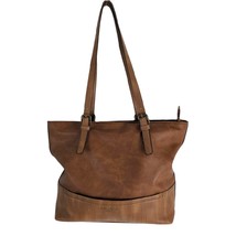 Darcy Marks London Tan Faux Leather Purse Tote Shoulder Bag Large Handbag - $33.87