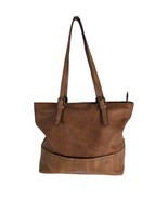 Darcy Marks London Tan Faux Leather Purse Tote Shoulder Bag Large Handbag - $46.12 CAD
