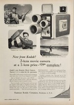 1956 Print Ad Kodak Brownie Movie Cameras Bird Hunter,Surf Fishing Roche... - £13.05 GBP