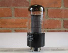 GE 6V6GT Vacuum Tube Gray Plate Round Getter TV-7 Tested @ NOS - $14.75
