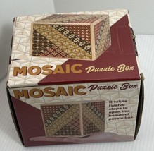 Bits and Pieces Mosaic Puzzle Box New In Box Unique Gift Wooden - £11.19 GBP