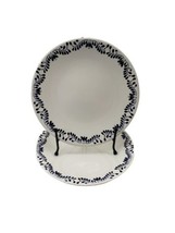 Set of 2 Tabletops Unlimited Gallery Blue and White Ceramic 11&quot; Dinner Plates - £23.30 GBP