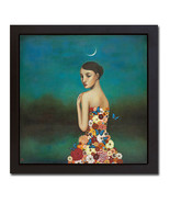 Black Floater-Framed Reflective Nature by Huynh Canvas Giclee Art(20 in ... - £115.73 GBP