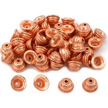 Star Bali End Bead Caps Copper Plated 9.5mm Approx 50 - $11.41