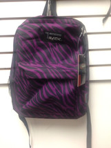 Purple Zebra Backpack School Pack Bag 205 Stripes  Back Pack Free Shippi... - $14.84