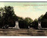 Prospect Park Entrance Statues Brooklyn New York CIty NY NYC UNP DB Post... - $2.92