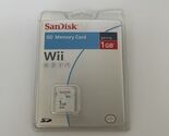 NEW Official Nintendo Wii Sandisk 1GB SD Card Memory Card in Unopened Pa... - $14.59