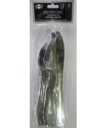 Caterer&#39;s Corner Silver Plastic Cutlery 12 Piece Set - $7.65 CAD