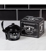 Alchemy Gothic China MRB2 Bat Broth Bowl &amp; Spoon Set Oven Microwave Hear... - $46.47 CAD