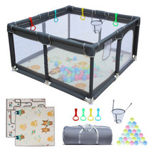 47&quot; * 47&quot; Baby Playard Cloth Playpen Removable Enclosures for Indoor and... - $87.76