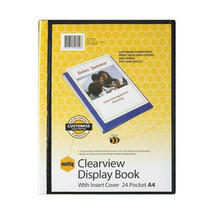 Marbig Display Book Clearview A4 Black - 24 pages - $21.91