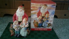 1995 Holiday Lane Santa with Kids (Children) Table Piece Figurine - RESIN - £20.31 GBP