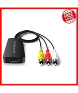 Compact 1080P HDMI to RCA Converter - Compatible with Roku, PS4, Fire Stick - $31.66 CAD