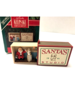 Hallmark Santa&#39;s Studio Matchbox Memories 1991 Hallmark Mini Christmas O... - £3.91 GBP