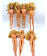 Mattel 1966 Barbie Doll Twist N Turn Blonde Bending Legs Vintage Lot of 7 - £54.45 GBP