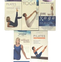 lot Yoga Pilates Living Arts Gaiam VHS Exercise Workout Fitness Videos VCR Tapes - £23.78 GBP