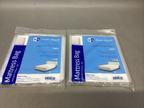 Set Of 2 Kleer-Guard Mattress Bags - For Twin Mattress - 39x10x87” - $6.43