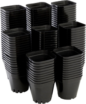 Juvale 150-Pack 2 Inch Plastic Seedling Pots for Plants, Small Square Starter Nu - £22.33 GBP
