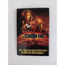 The Scorpion King The Rock VHS &amp;  DVD Movie Promo Pin Button - £6.50 GBP