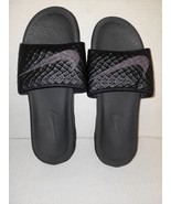 Nike Benassi Solarsoft Men&#39;s Size 12 Slides Sandals Black Anthracite 705... - $50.44