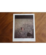 Vintage NASA 11x14 Photo/Print 69-HC-662 US Flag &amp; Footprints Armstrong ... - $11.40