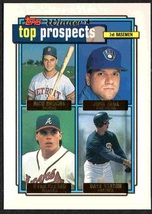 1992 Topps Gold Top Prospects #126 Atlanta Braves Detroit Tigers Brewers Padres  - £0.39 GBP