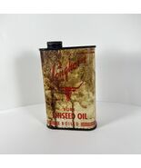 VTG Longhorn Paint CO San Antonio TX THE FIRST TEXAS LINSEED OIL  1 Quar... - $20.33 CAD