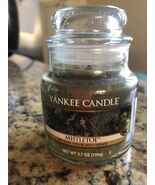 Retired YANKEE CANDLE MISTLETOE SMALL CANDLE 3.7 Oz New - $18.81