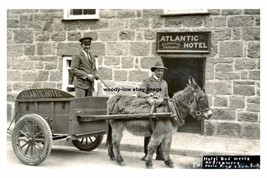 rp16495 - Donkey &amp; Cart outside Atlantic Hotel , Scilly Isles - print 6x4 - $56.15 MXN