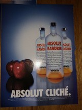 Absolut Mandarin Ad Collection - Revealed, Arrival, Cliche, Balance, Squeeze - $4.99