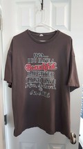 Men&#39;s T Shirt T-Shirt Delta Pro Weight Size 2XL Brown Yes Beautiful Daughter - £7.84 GBP