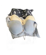 3 Lucky Brand Underwire Convertible Straps Bras SZ 42D Gray Blue Floral ... - $35.99