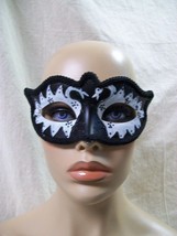 Gothic Black &amp; White Swan Eye Mask Prima Ballerina Evil Wicked Odile Mas... - $183.51 MXN