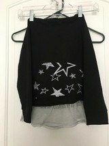 Deliahs Girl Print Hoodie with Attached Shirt Girls Size Medium - £26.98 GBP