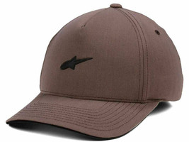 Alpinestars Logo Original Flex Fit Hearth Brown Baseball Style Cap L/XL - £17.89 GBP