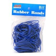 JAM PAPER Colorful Rubber Bands - Size 33 - Blue Rubberbands - 100/Pack - $20.99