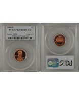 2000-S PROOF LINCOLN CENT PCGS PR69RD DCAM  20140103 - £11.19 GBP