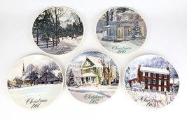 5 Vintage Smuckers Christmas Collector Plate Lot David Coolidge 1979-1983  - £33.76 GBP