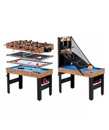5-in-1 Game Table - Foosball Pool Basketball Ping Pong and Slide Hockey - $517.13 CAD
