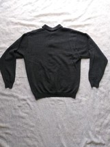 Eddie Bauer Mens Size M Gray Wool Sweater Henley Made in Australia - $31.67